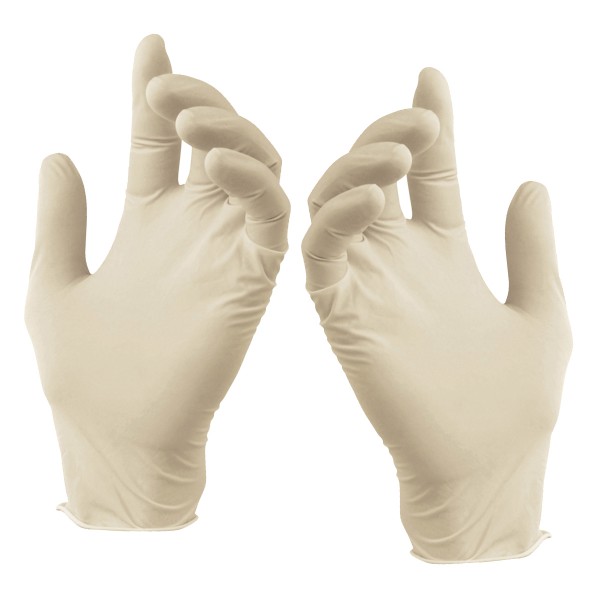 Nitril Handschuhe, puderfrei weiss Größe M